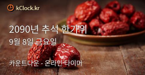 2096년 추석 한가위 생각나는 이미지.